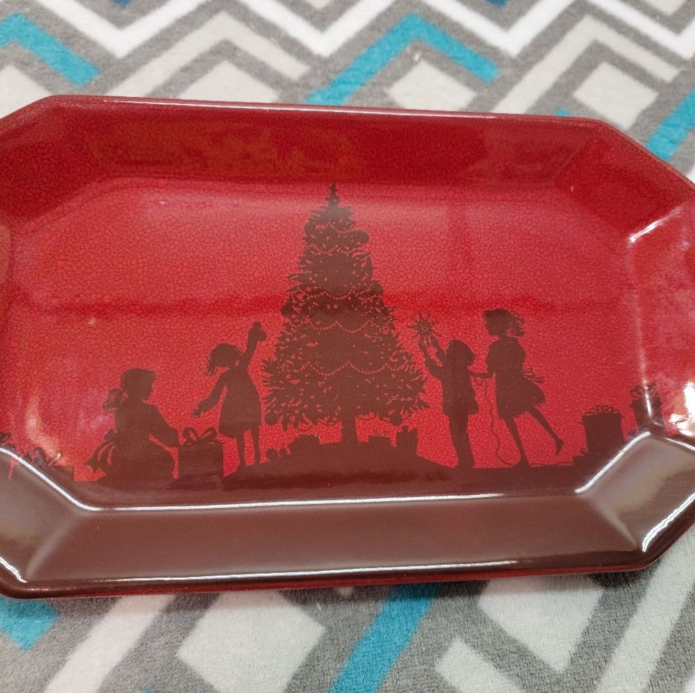 Grasslands Road Christmas Tree Scene Res Serving Platter